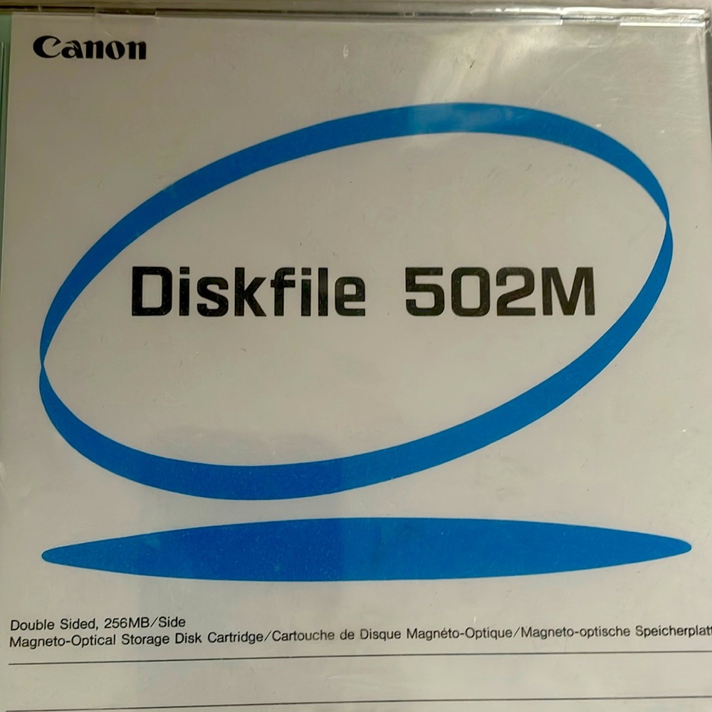 New sealed disk file 502 m Canon